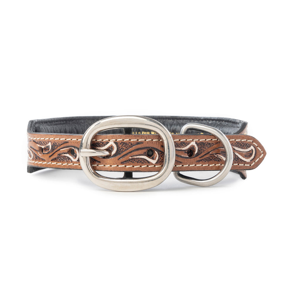 Prairie Sunflower Trail Dog Collar in Sandstone