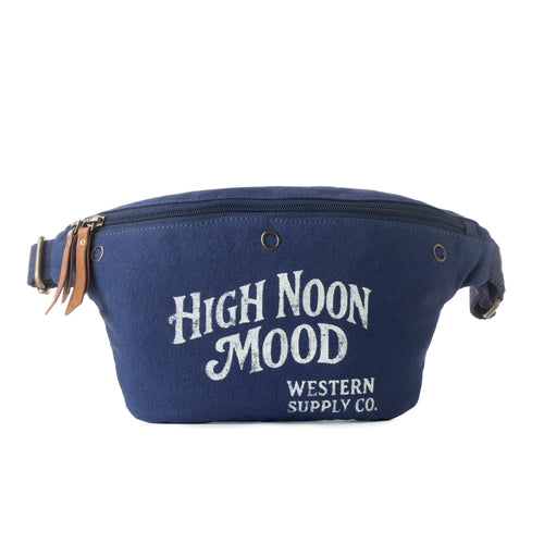 High Noon Fanny Pack for Women in navy with printed detail
