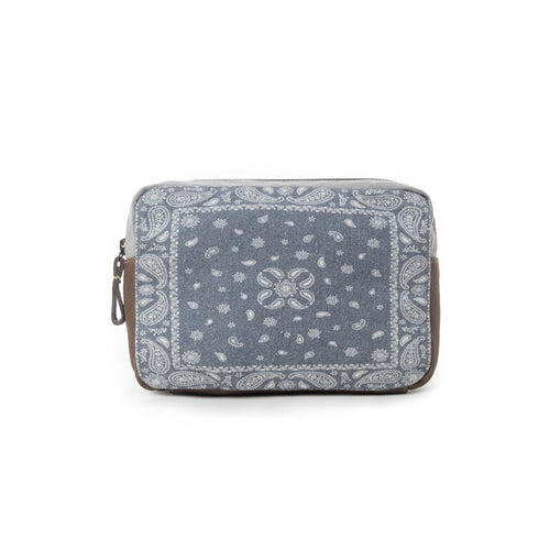 Myra Paisley Plains Pouch in Bandana Blue