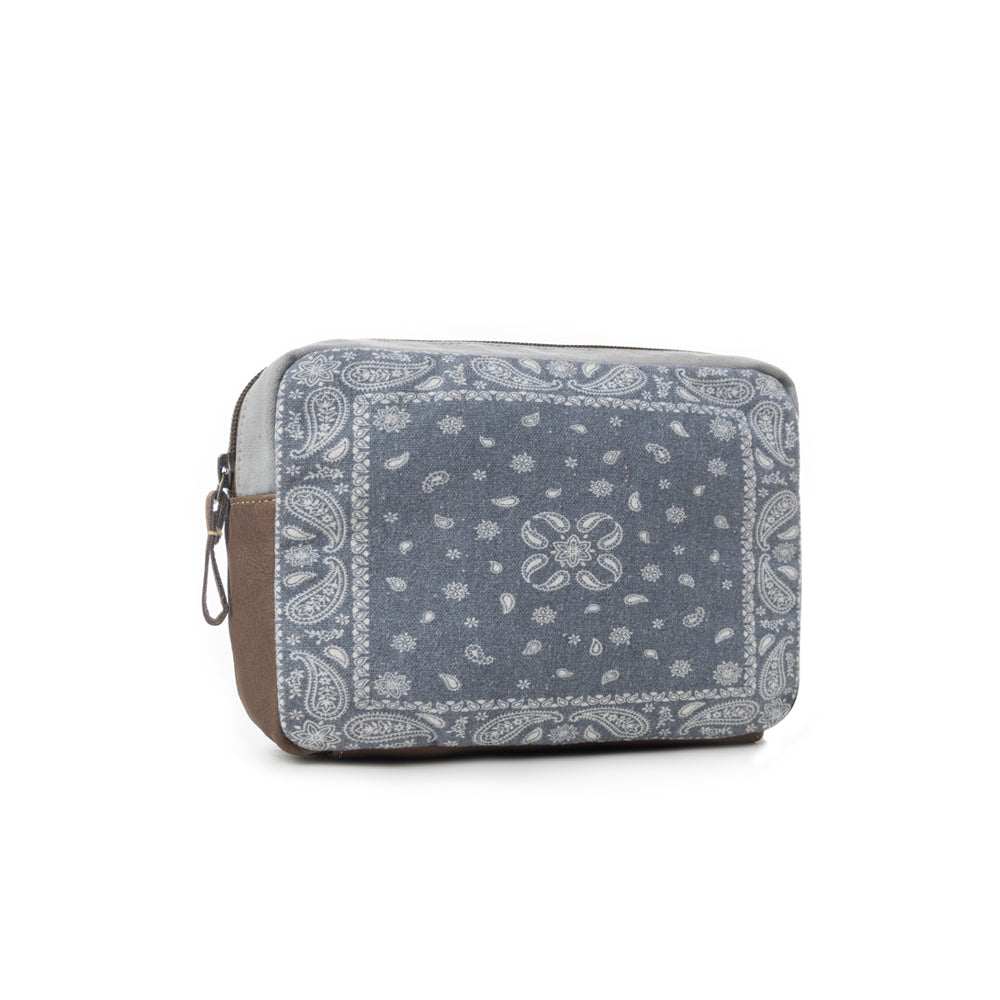 Myra Paisley Plains Pouch in Bandana Blue