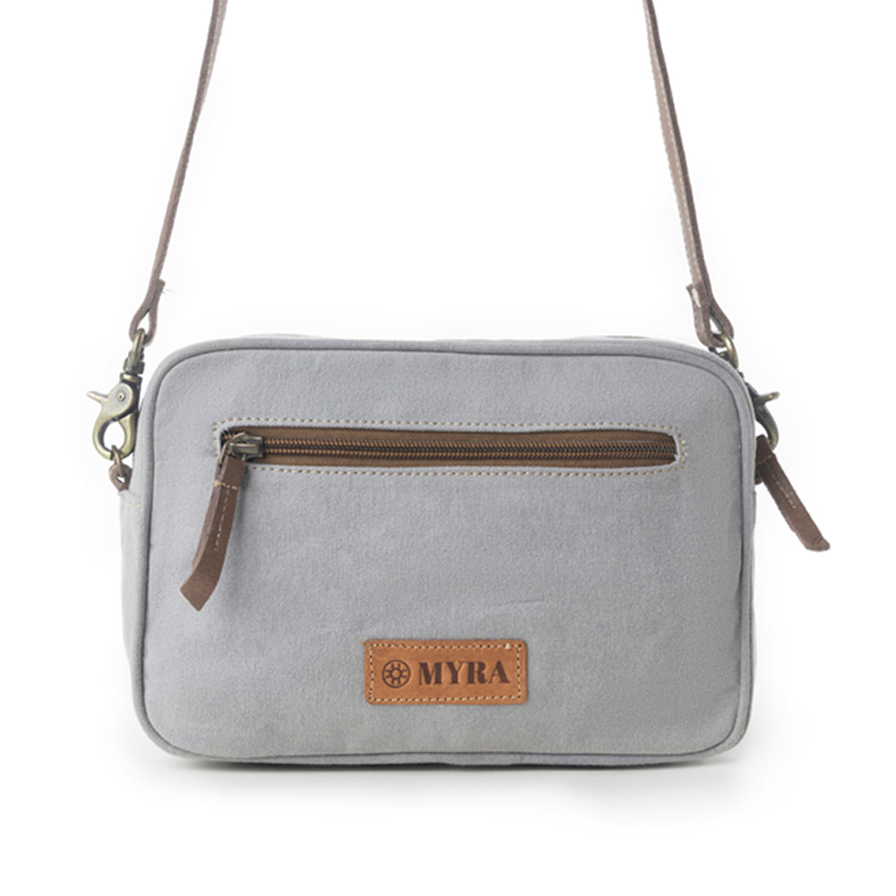 Myra Paisley Plains Pouch in Smoky Ash