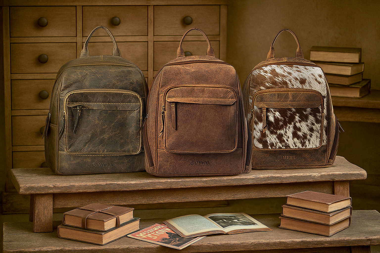 Mountain Range Backpack In Taupe
