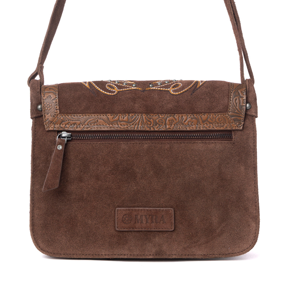 Amberwood Suede Leather Boot Embroidered Leather Bag Variant Combo