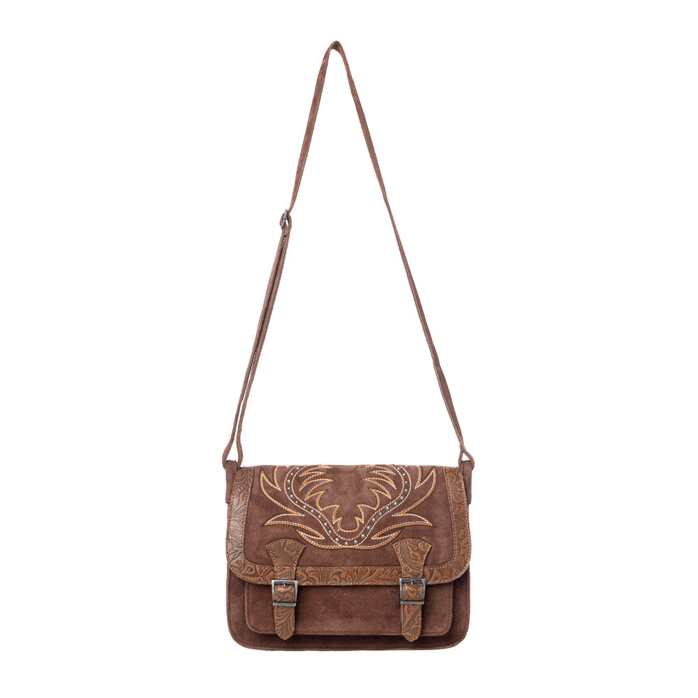 Amberwood Suede Leather Boot Embroidered Leather Bag Variant Combo