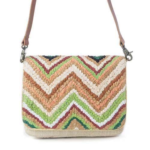 Chevron Valley Crossbody Bag in Spring Glow