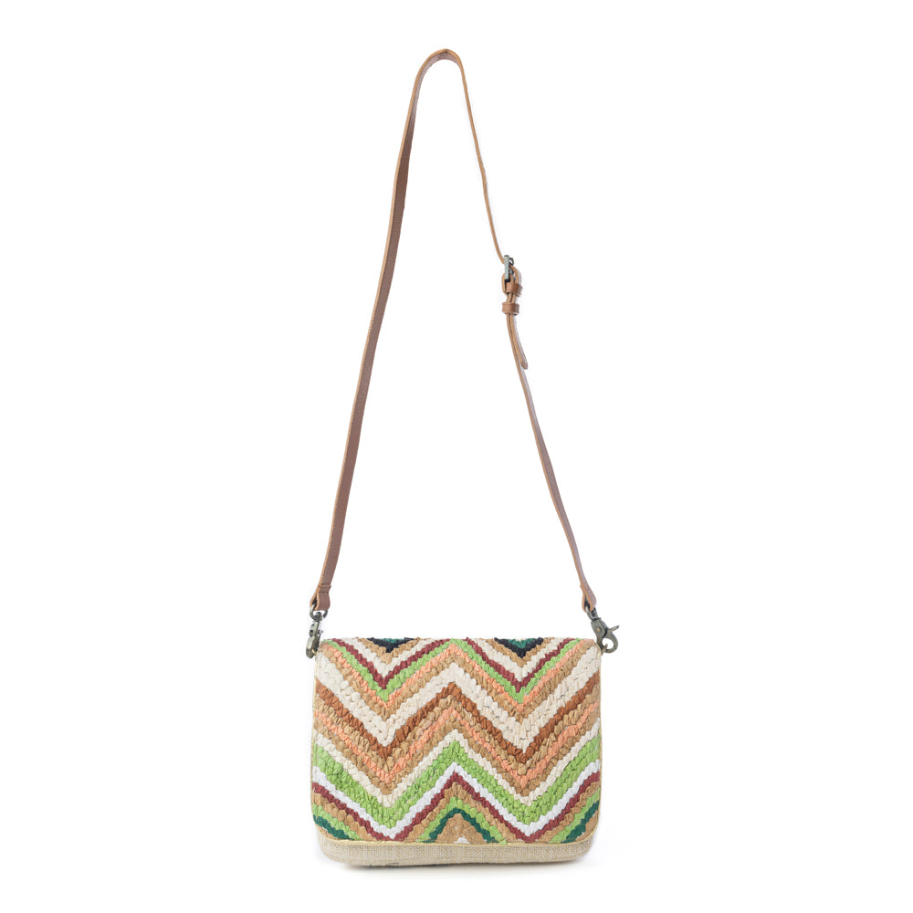 Chevron Valley Crossbody Bag in Spring Glow