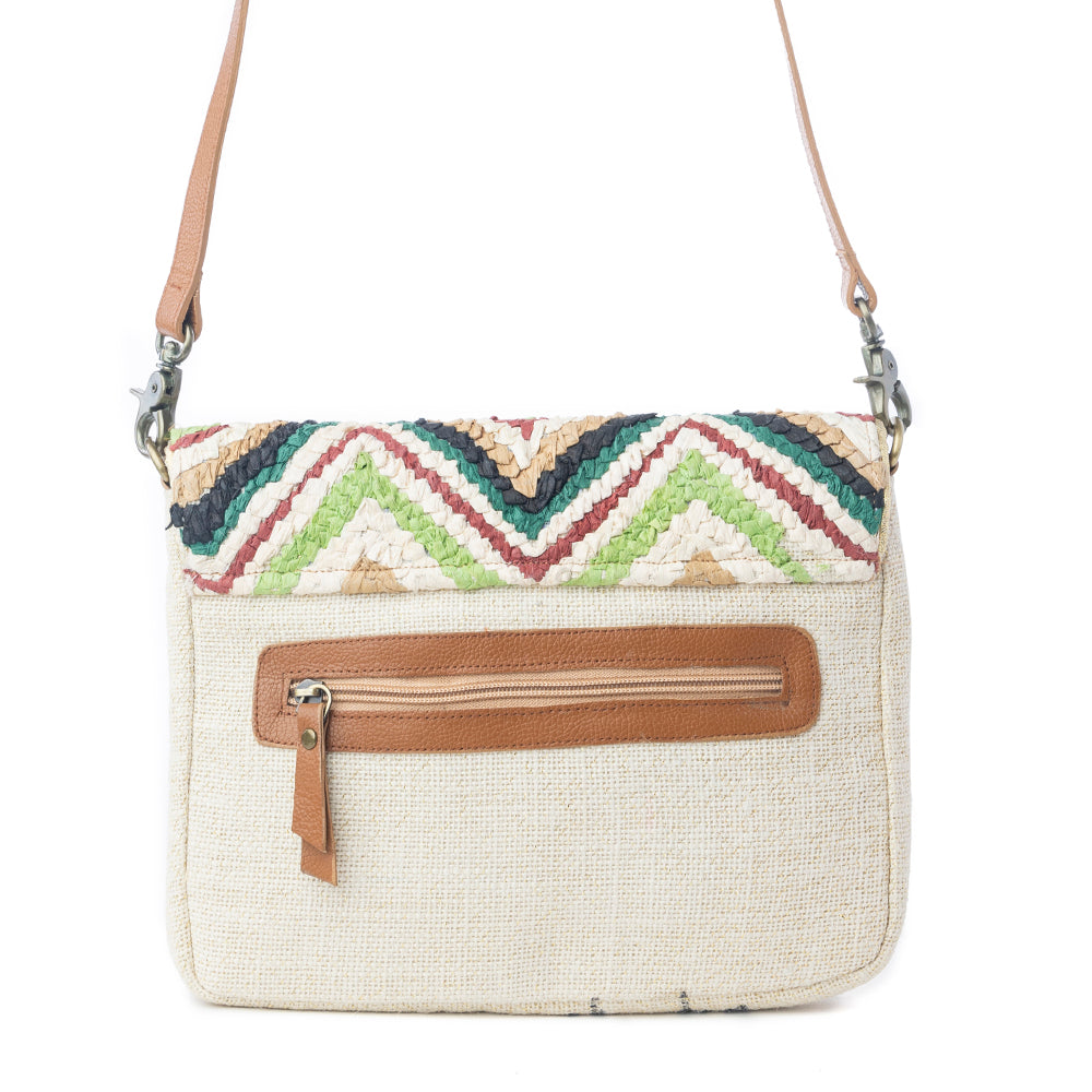 Chevron Valley Crossbody Bag in Spring Glow
