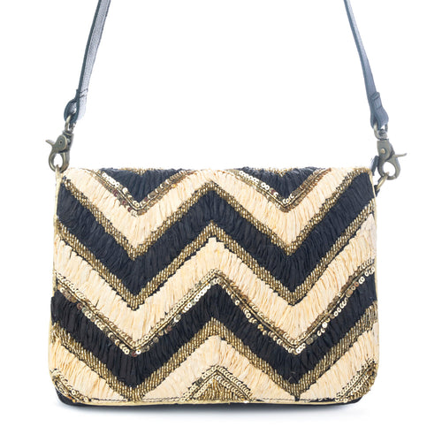 Velvet Ember Crossbody Bag in Golden Shadow