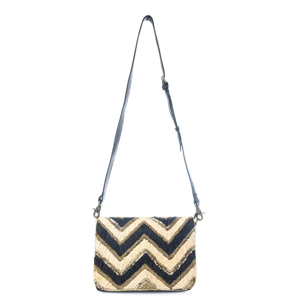 Velvet Ember Crossbody Bag in Golden Shadow
