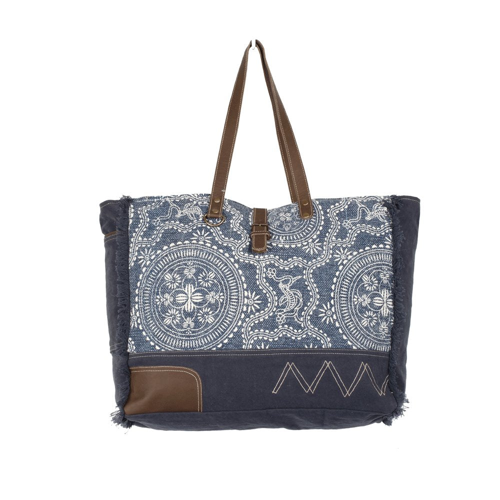 Sylvan Blue Weekender Bag - Myra Bags