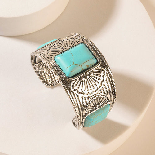 Desert Sentinel Bracelet in Navajo Teal