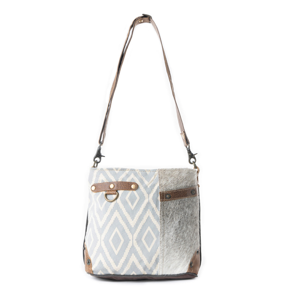 Washed-Out Side Pocket Shoulder Bag