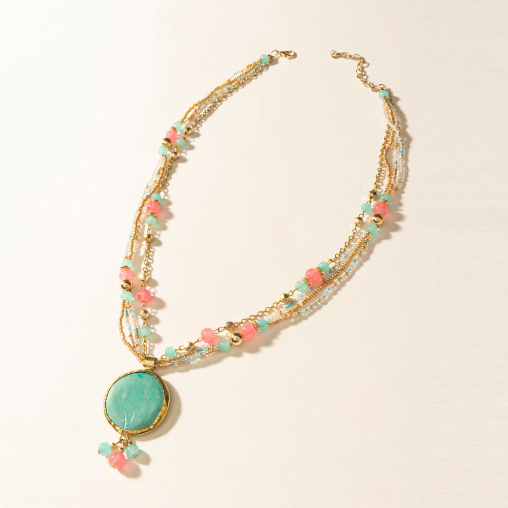 Wild Posy Necklace in Sherbet Sunset
