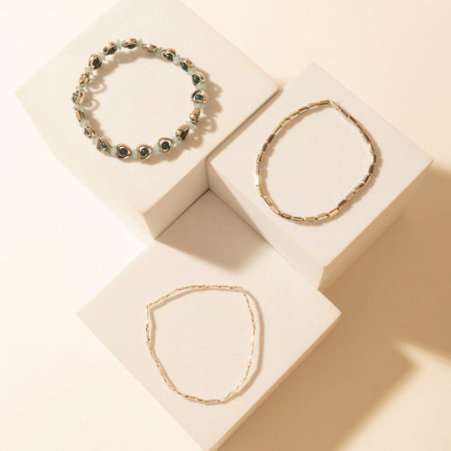 Heart Trails Bracelet in Mist Blue