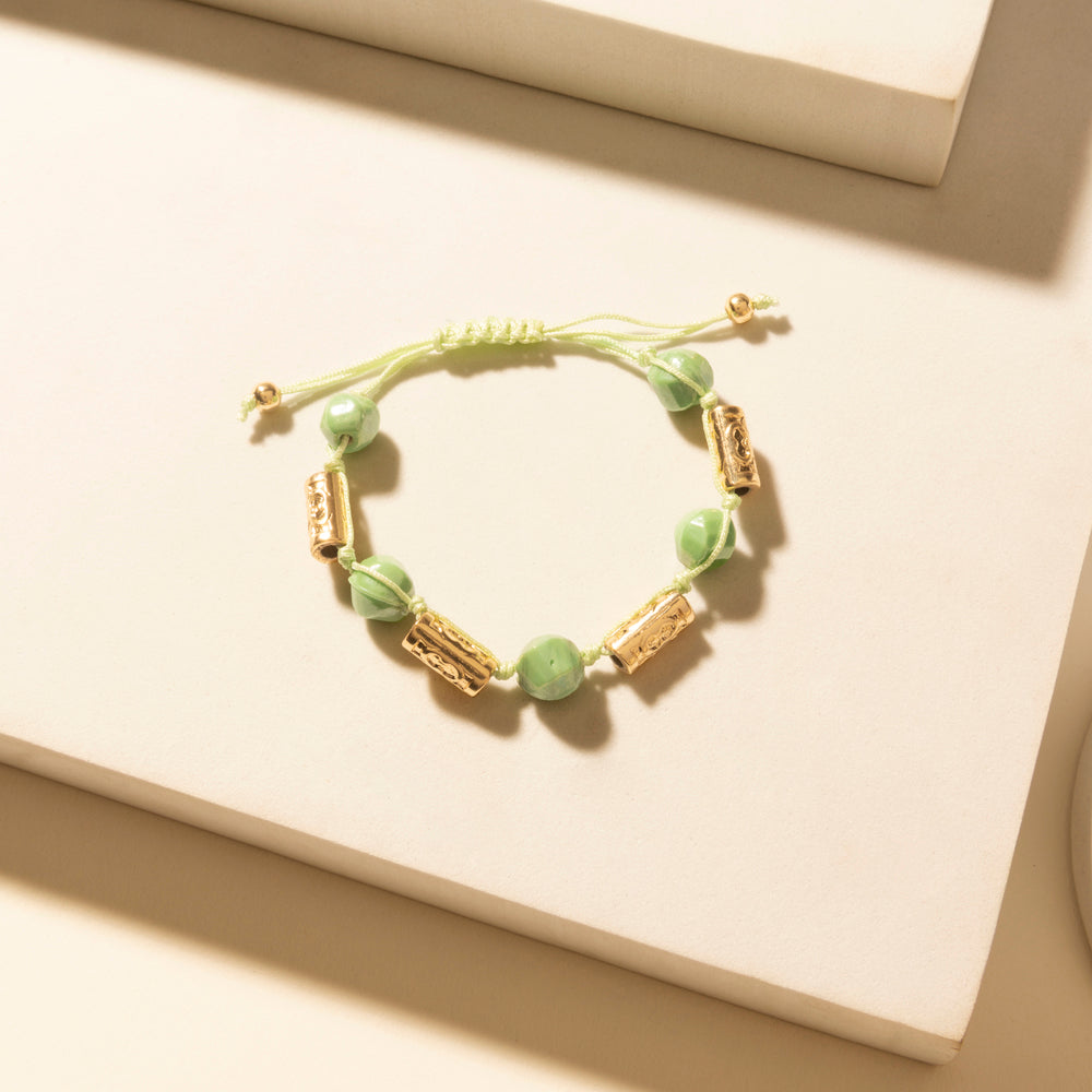 Palomino Shine Stack Bracelet in Frost Green
