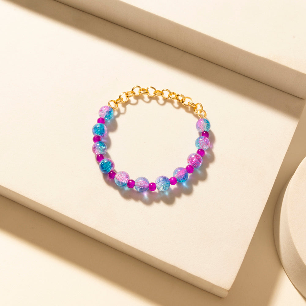 Boho Graffiti Stack Bracelet in Prairie Blue