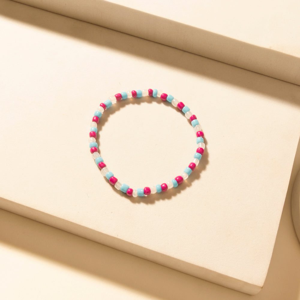 Boho Graffiti Stack Bracelet in Prairie Blue