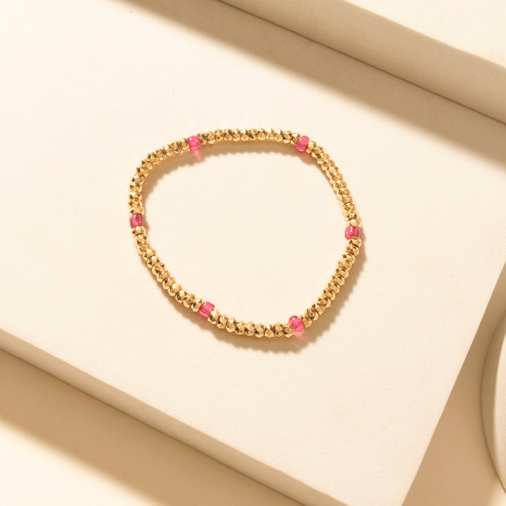 Boho Graffiti Stack Bracelet in Prairie Blue