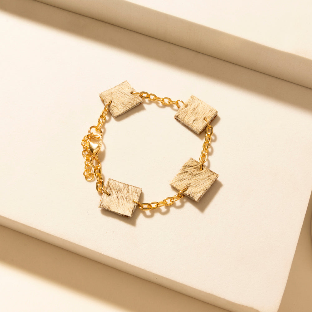 Boho Graffiti Stack Bracelet in Prairie Blue