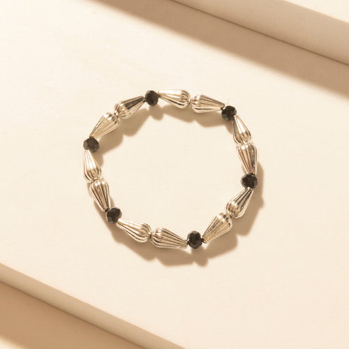 Iron Moon Stack Bracelet in Blue Forge