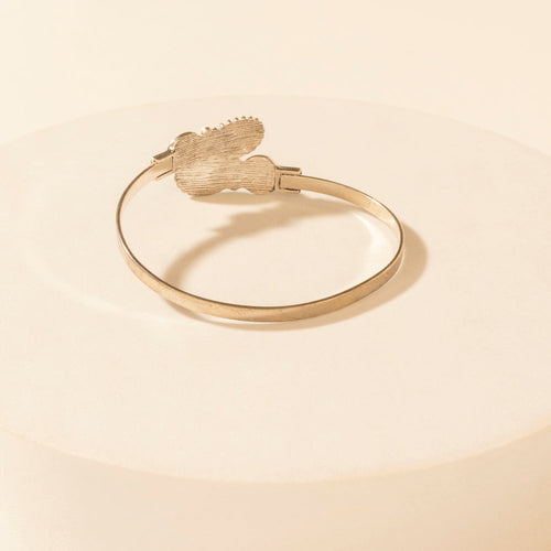 Grande Curl Cuff in Rain Silver