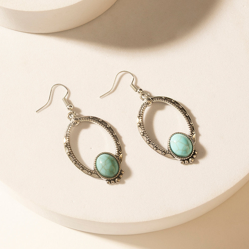 Crescent Sky Earrings in Moon Blue