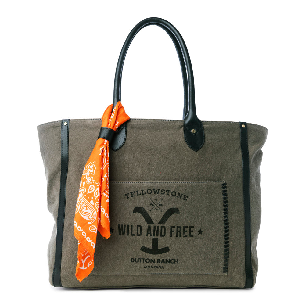 Yellowstone Velorra Ash Weekender Bag with Scarf
