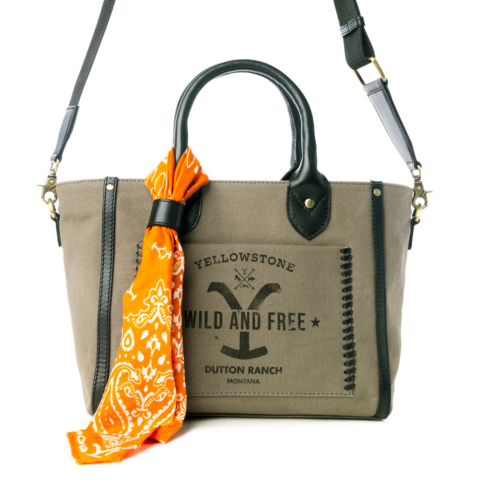 Yellowstone Montana Shadow Ash CrossBody Bag with Scarf