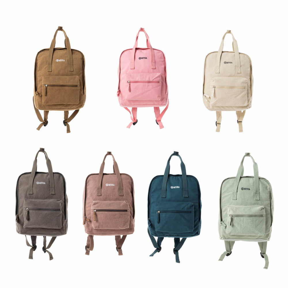Pioneer Trek Canvas Backpack Bag in Light Green