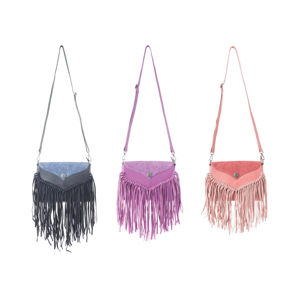 Wild West Fringe Leather Crossbody Bag Variant Combo