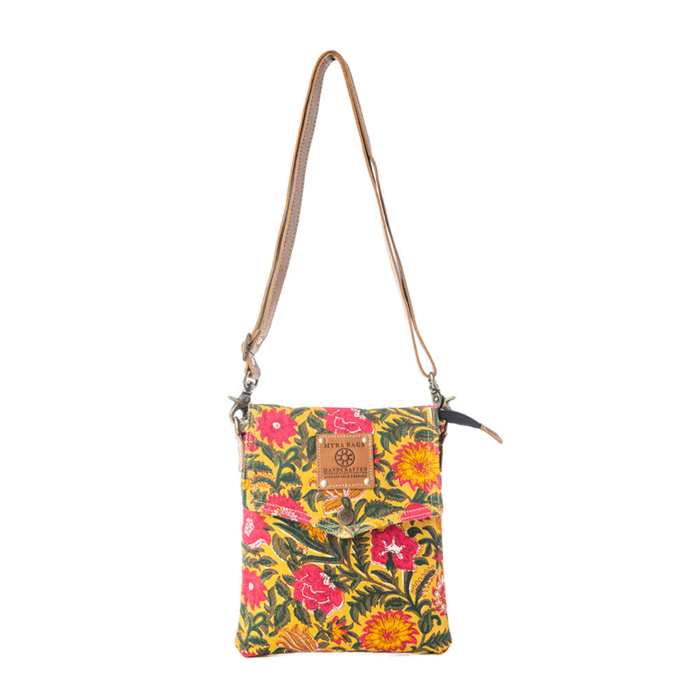 Rosé Carnival Crossbody Bag in Peony Gold
