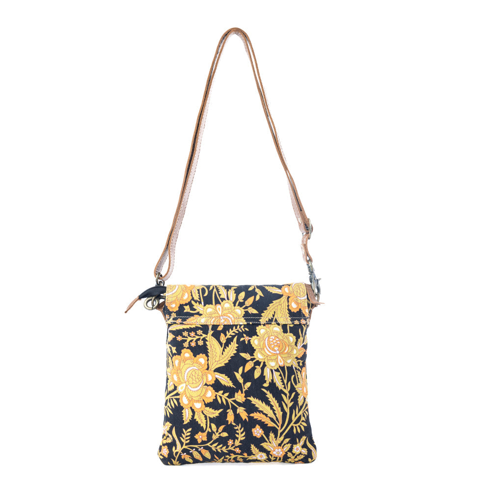 Sunlit Grove Crossbody Bag in Golden Noir