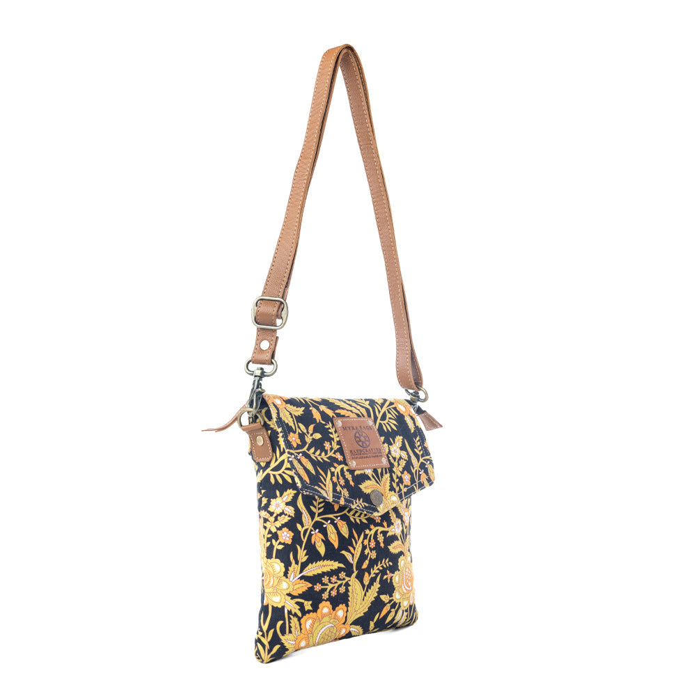 Sunlit Grove Crossbody Bag in Golden Noir
