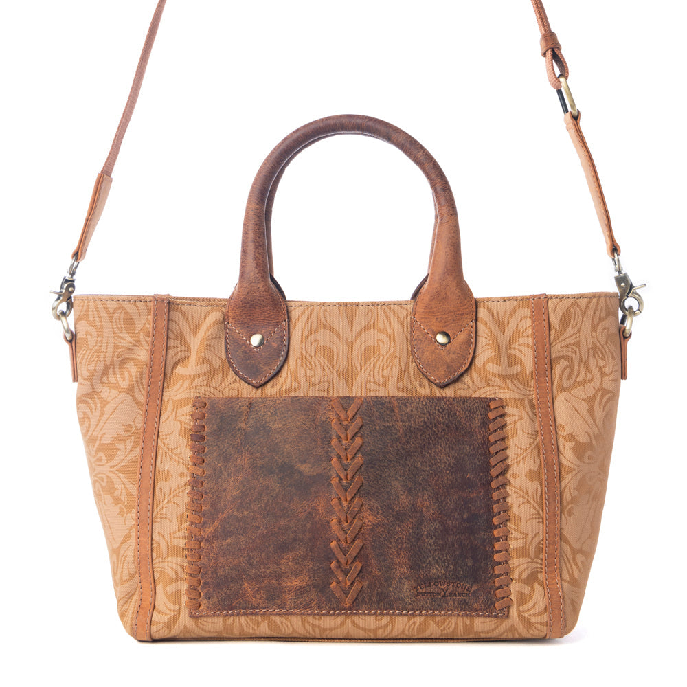 Yellowstone Wrangler’s Trail Crossbody with Pockets in Amber