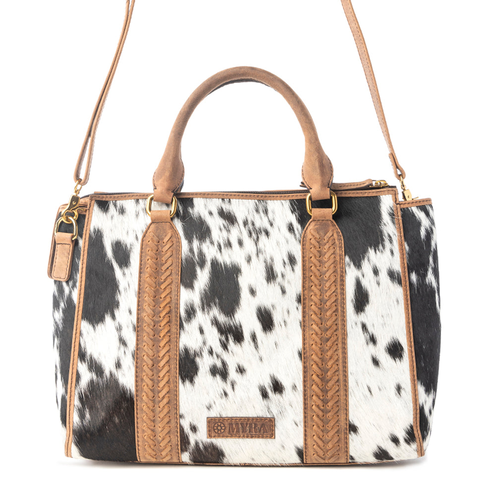 Speckled Range Hairon Leather Concealed Carry Bag in Arctic Storm
