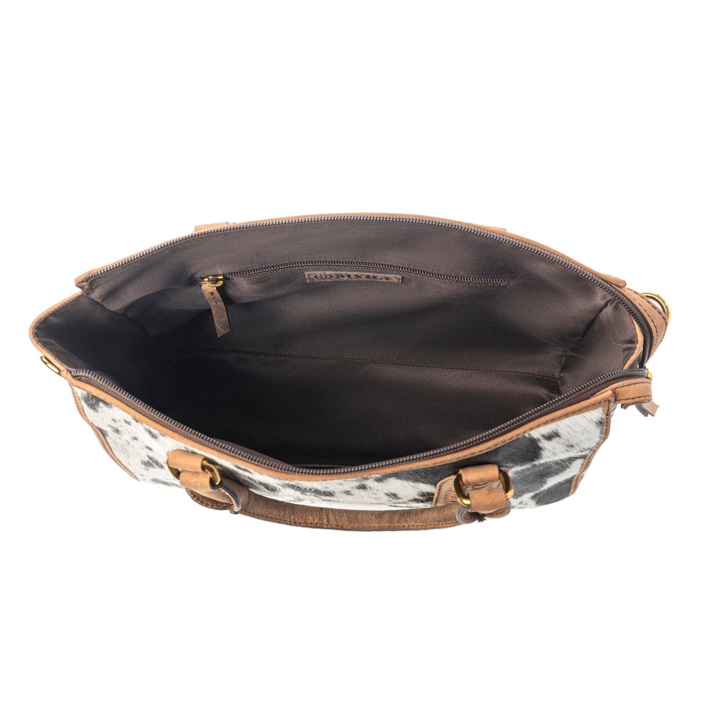 Speckled Range Hairon Leather Concealed Carry Bag in Arctic Storm