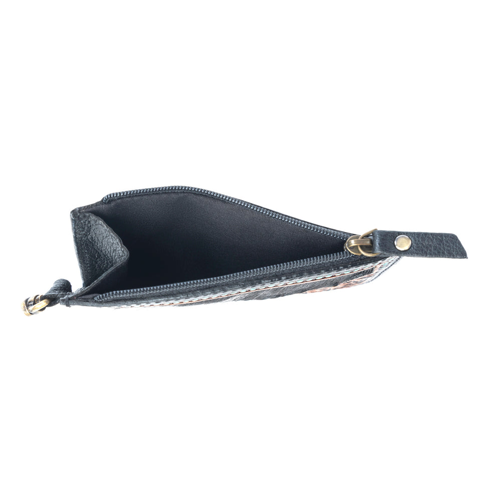 Wildflower Mesa Handtooled Hairon Leather Card Holder Variant Combo