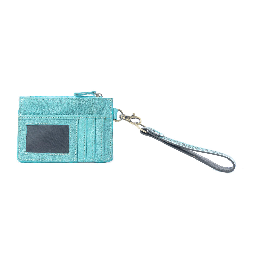 Wildflower Mesa Handtooled Hairon Leather Card Holder Variant Combo