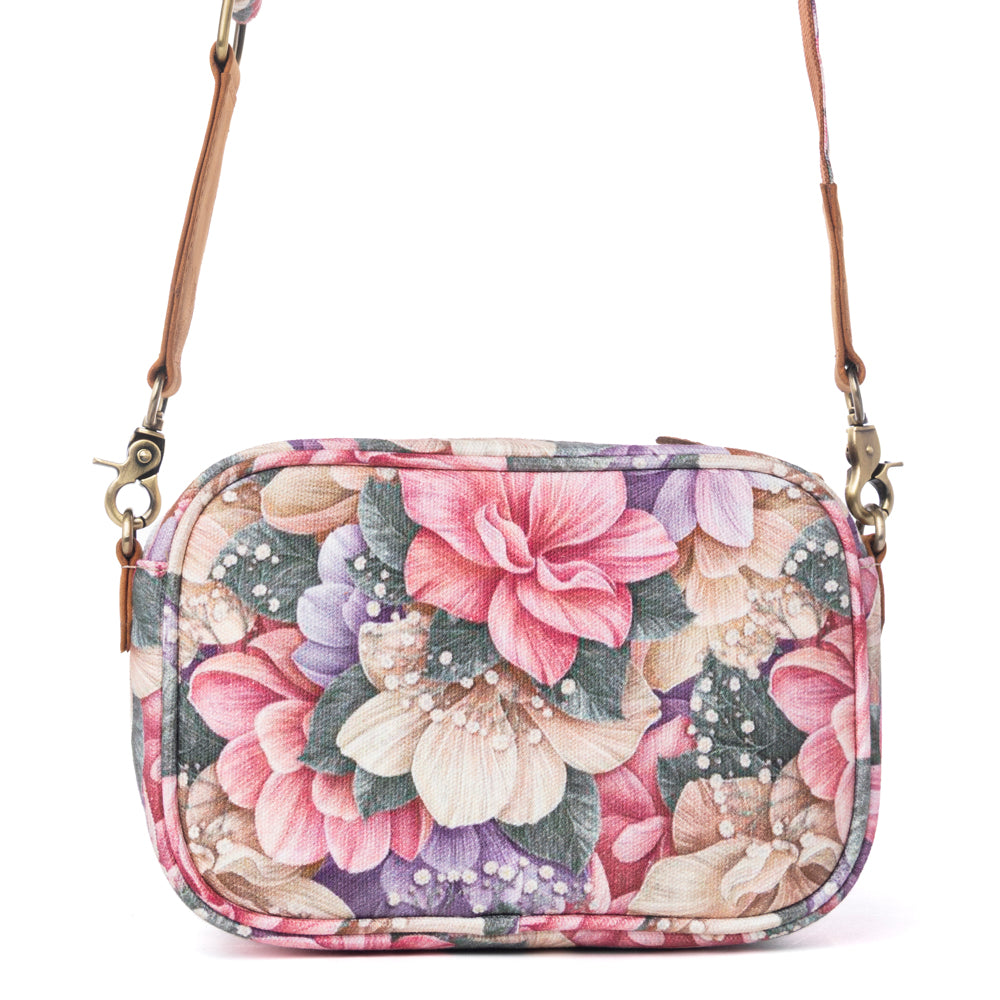 Meadow Song Cotton & Leather Crossbody Bag Variant Combo