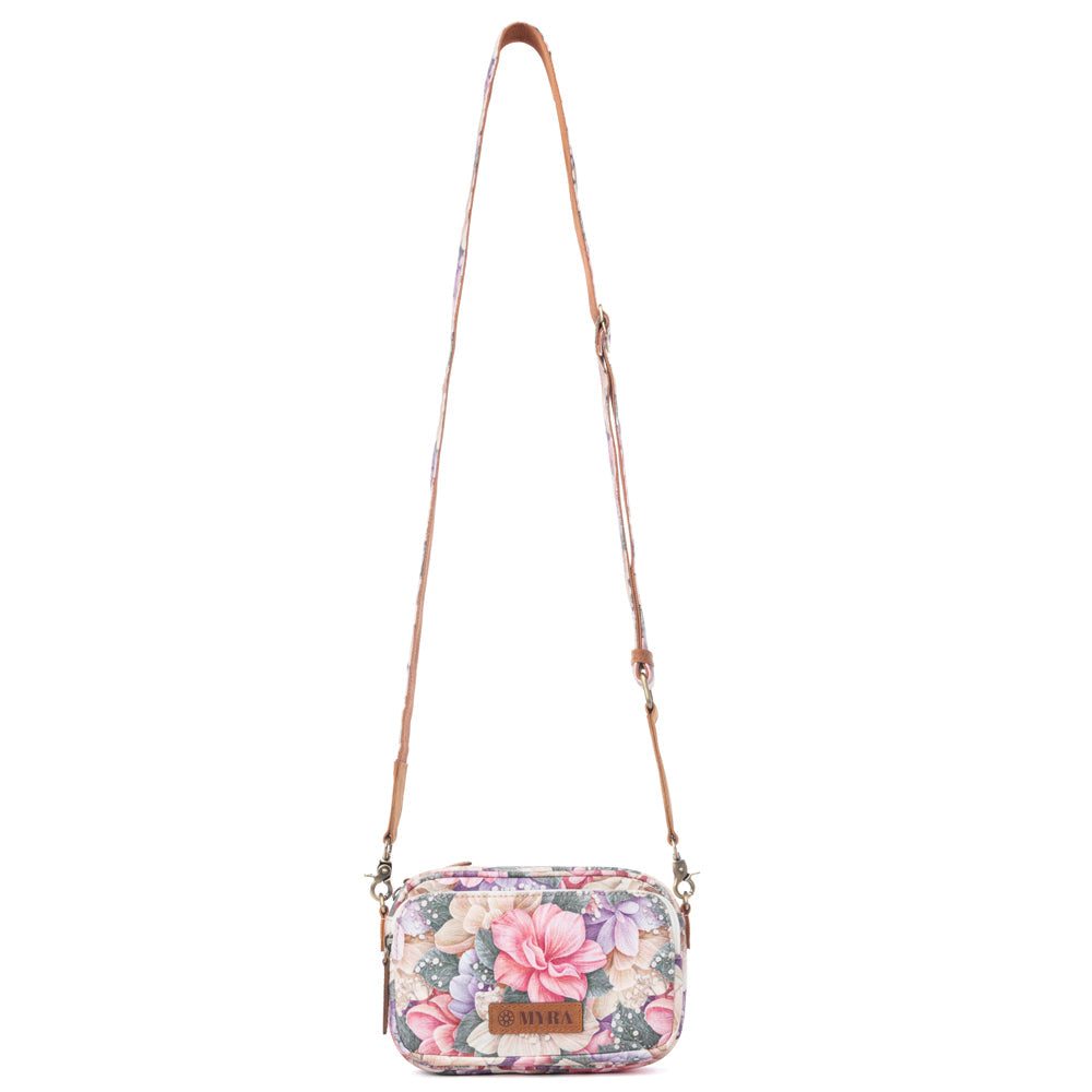 Meadow Song Cotton & Leather Crossbody Bag Variant Combo