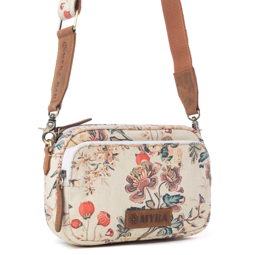 Meadow Song Cotton & Leather Crossbody Bag Variant Combo