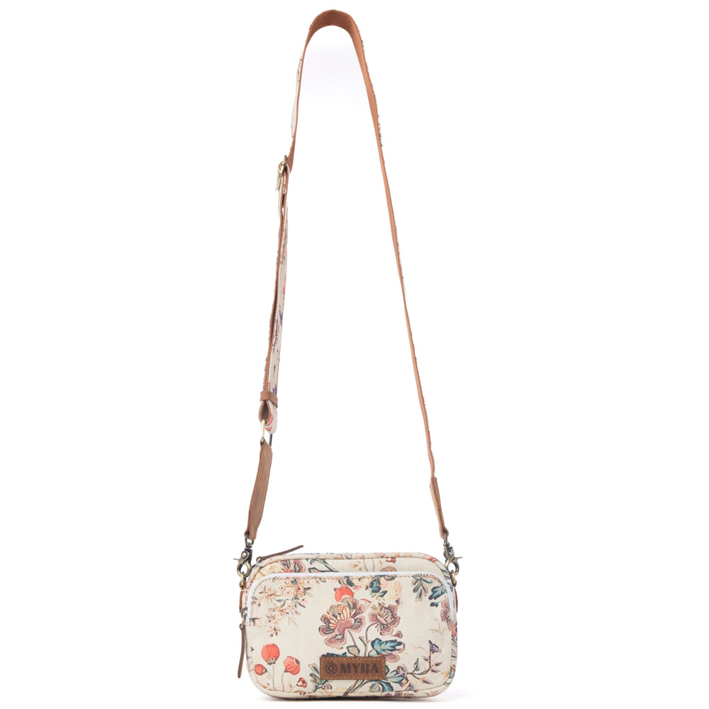 Meadow Song Cotton & Leather Crossbody Bag Variant Combo