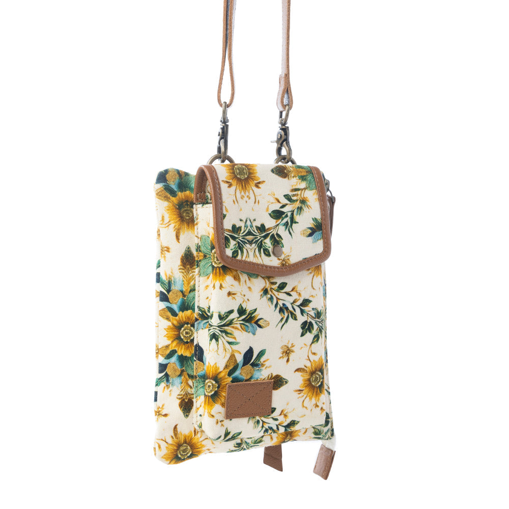 Amber Ray Crossbody Bag with Phone Compartment in Sunlit Ivory