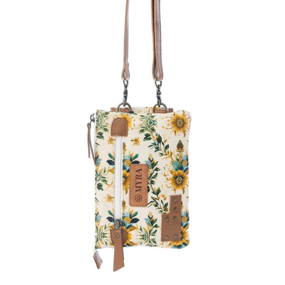 Amber Ray Crossbody Bag with Phone Compartment in Sunlit Ivory