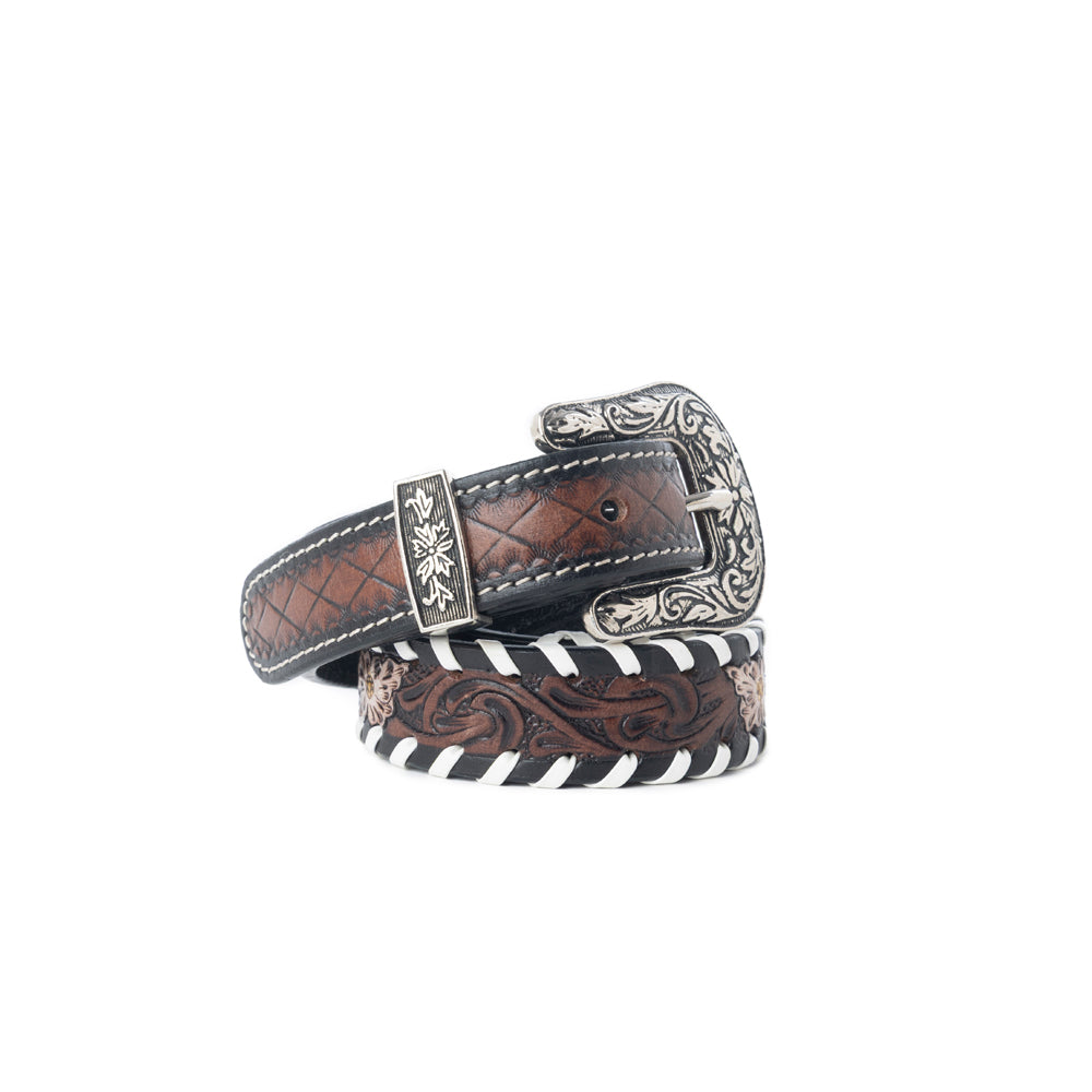 Wildrose Canyon Leather Kids' Belt in Bourbon Brown