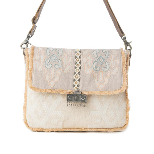 Myra Cinnamon Sands Crossbody Bag in Sunset Ivory