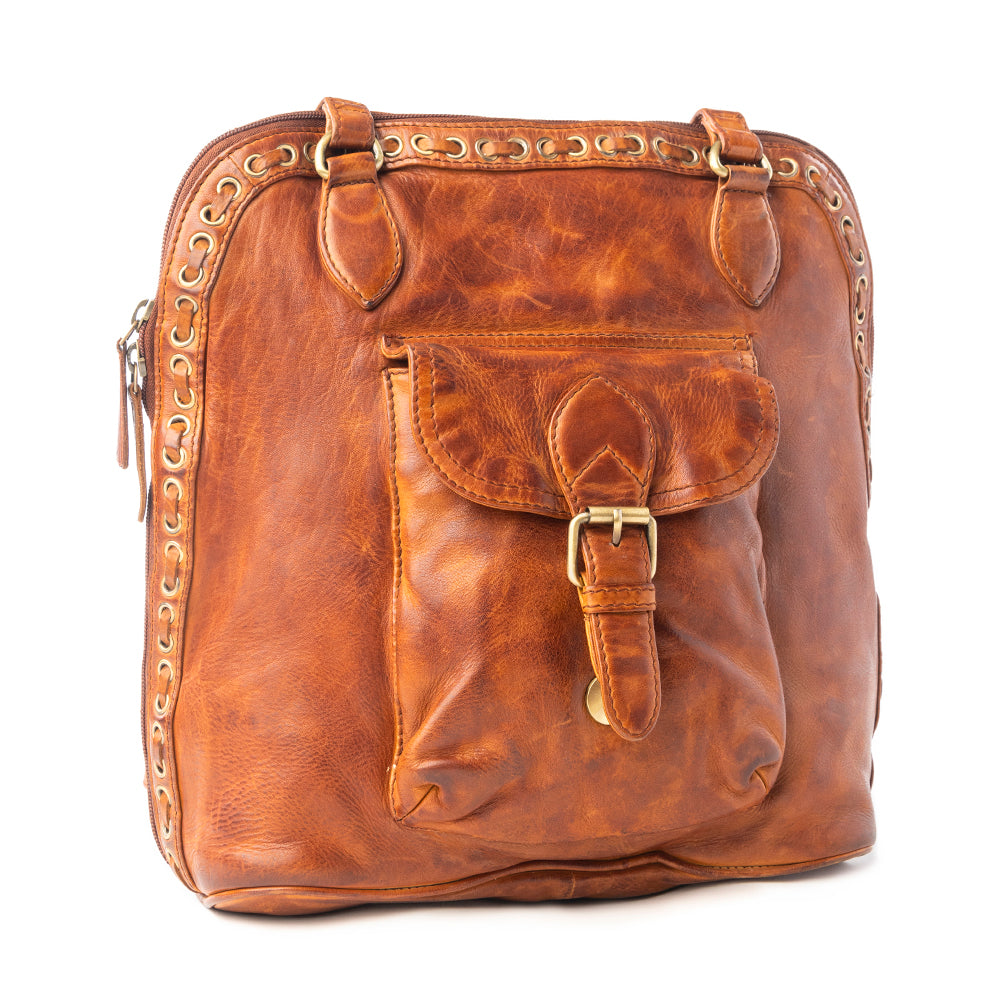 Hearthfire Buckled Genuine Leather Bag Variant Combo