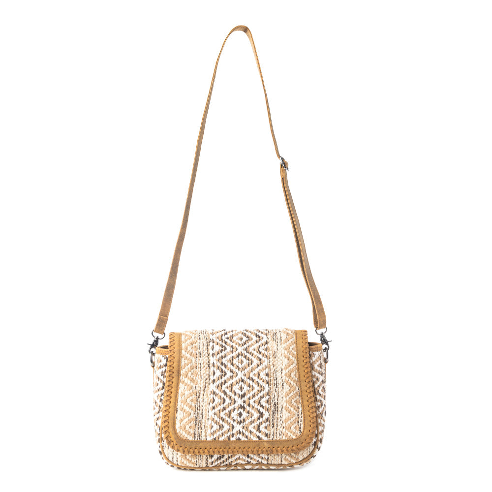 Moonlace Range Woven Shoulder Bag in Mojave Beige