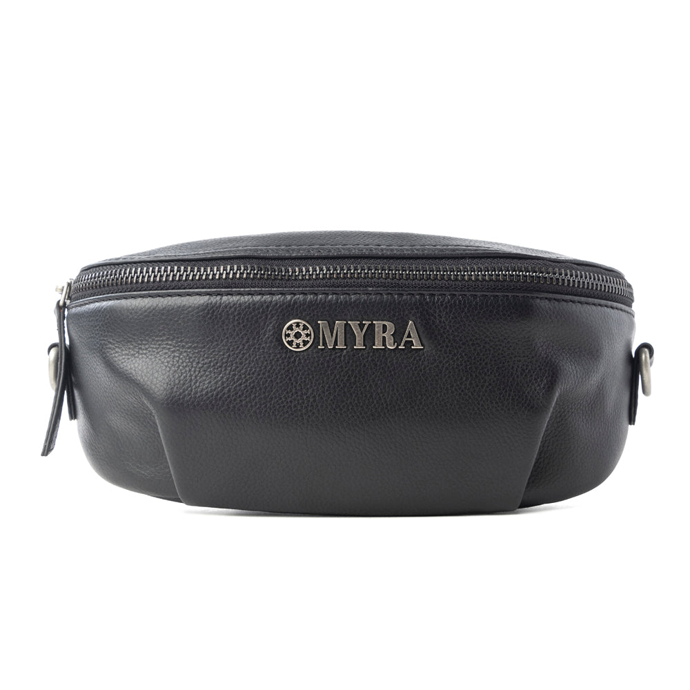 Blackthorn Range Leather Fanny Pack in Sailor Black