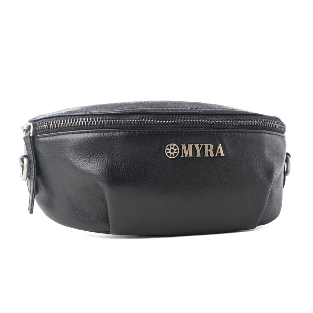 Blackthorn Range Leather Fanny Pack in Sailor Black